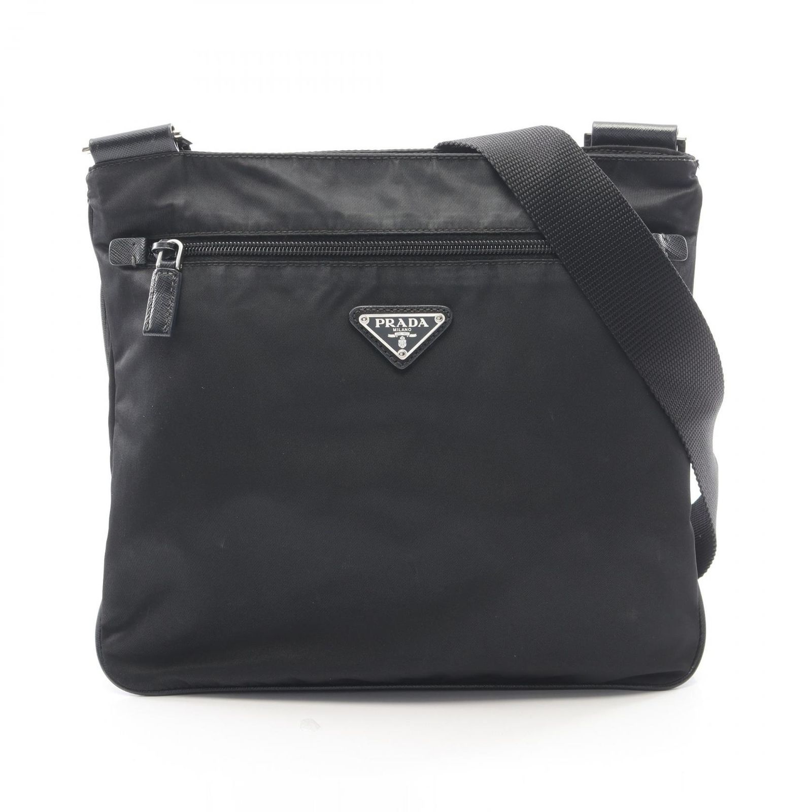PRADA プラダ TESSUTO + SAFFIANO ショルダーバッグ