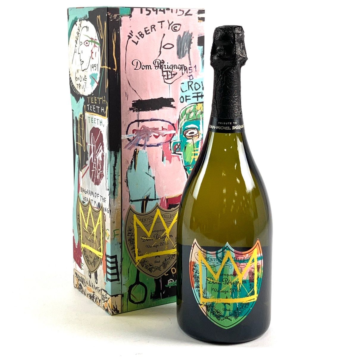 ドン・ペリニヨン Dom Perignon トリビュート トゥ バスキア コレクション 2015 イエロークラウン 750ml シャンパン 【古酒】