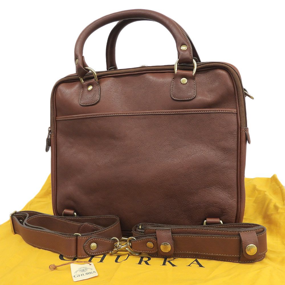 超美品 グルカ GHURKA 希少 No174 BROWSER ブラウザ オールレザー 3way