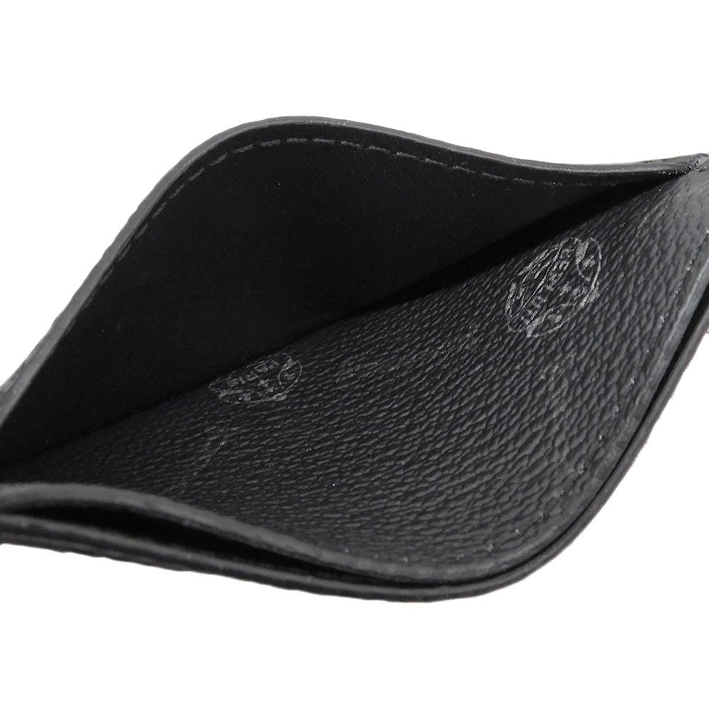 【美品】Berluti ブラックレザー 名刺入れ 超美品 ベルルッティ Berluti 名刺入れ カード ケース PVCキャンバス