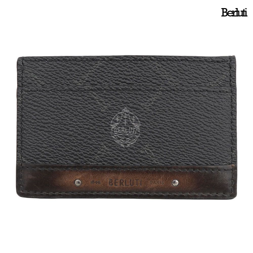 超美品 ベルルッティ Berluti 名刺入れ カード ケース PVCキャンバス