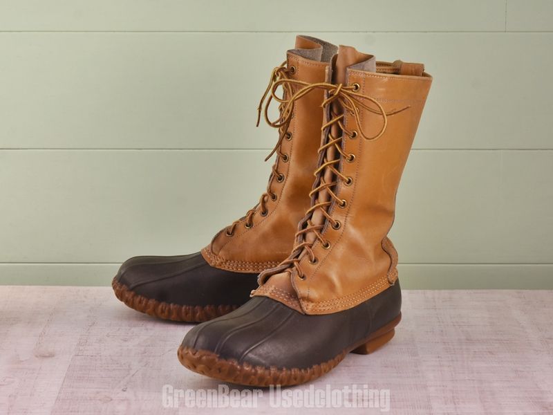 F066 USA製 L.L.Bean ビンテージ ビーンブーツ 茶 メンズ 11W 29cm