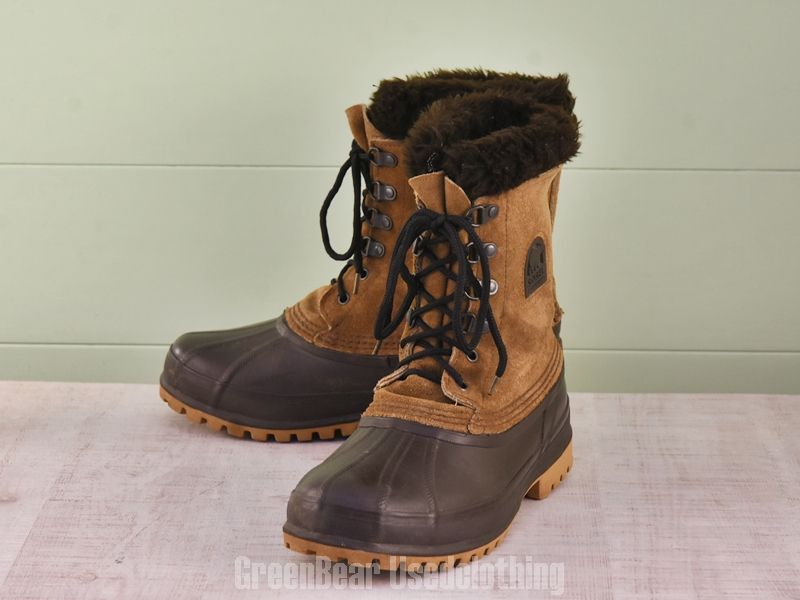 F091 カナダ製 SOREL ビンテージ スノーブーツ 茶 メンズ 9 27cm