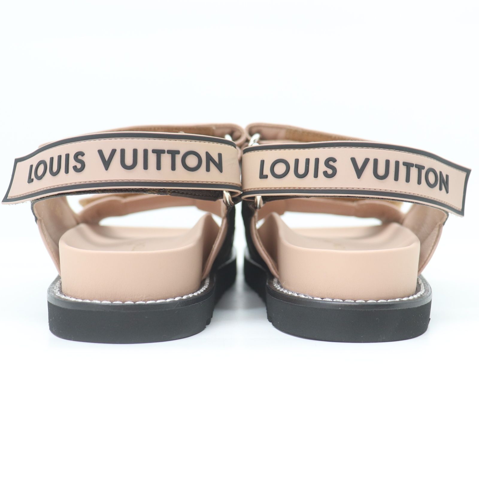 【新品未使用】ルイヴィトン　パセオライン　ミュール　サンダル　ピンク　24cm ITUA4UBBUJPY 超美品 LOUIS VUITTON ルイヴィトン パセオライン