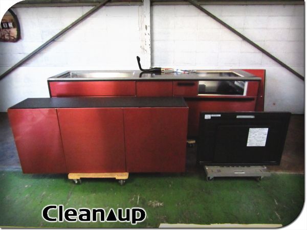 ■展示品■未使用品■Cleanup/クリナップ■CENTRO/セントロ■W255/左シンク/食洗機/レンジフード/システムキッチン/280万/ybb888k