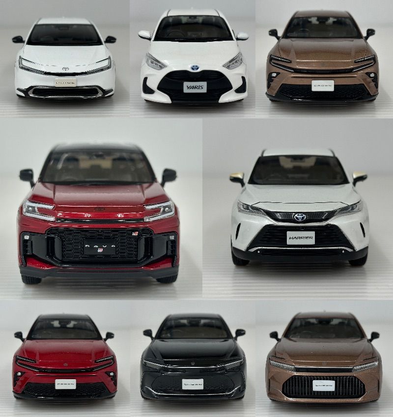 も*も様 トヨタカラーサンプル　まとめ売り 中古品】TOYOTA トヨタ カラーサンプルミニカー 8台まとめ 被り車種