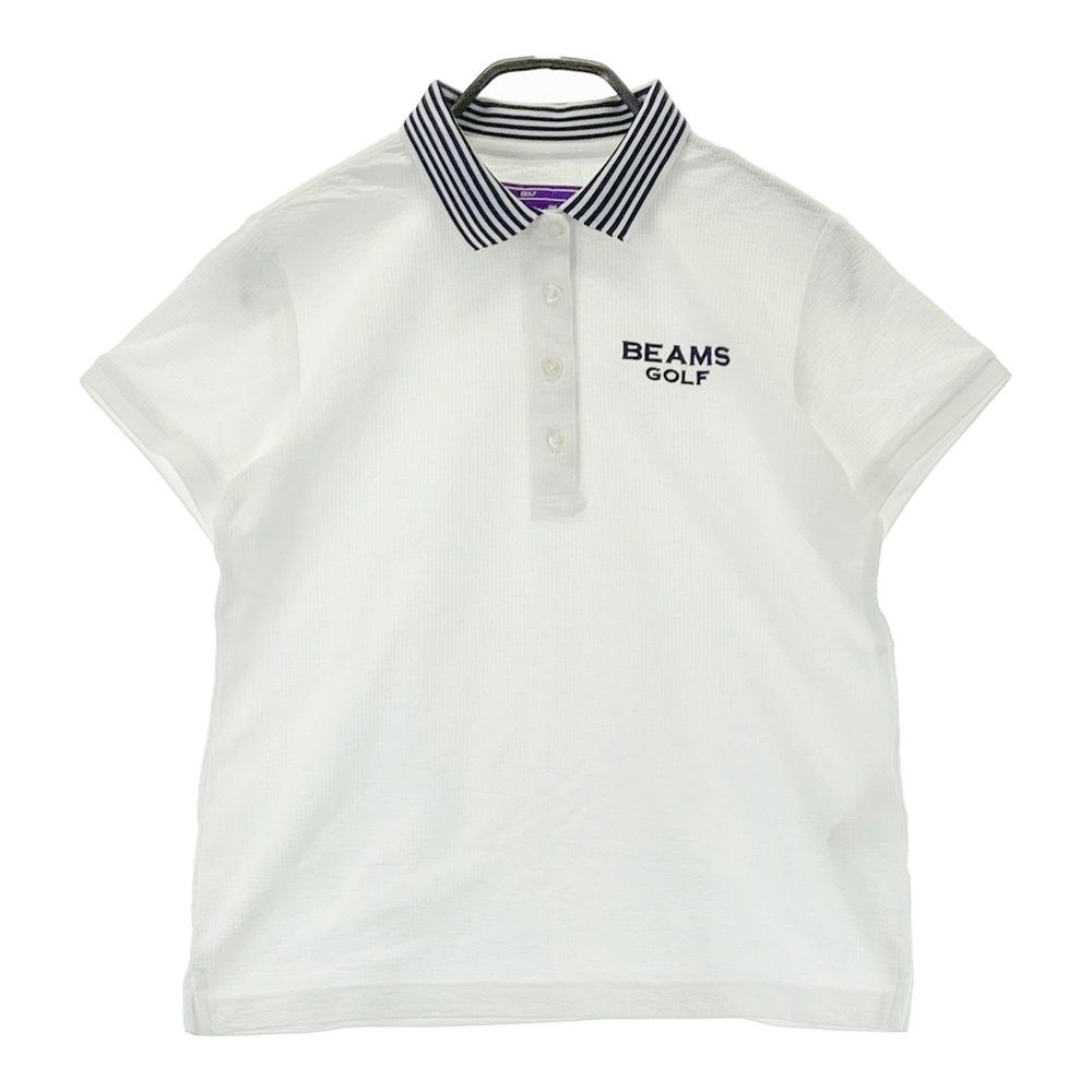 サイズ：M BEAMS GOLF ビームスゴルフ パープルレーベル 半袖