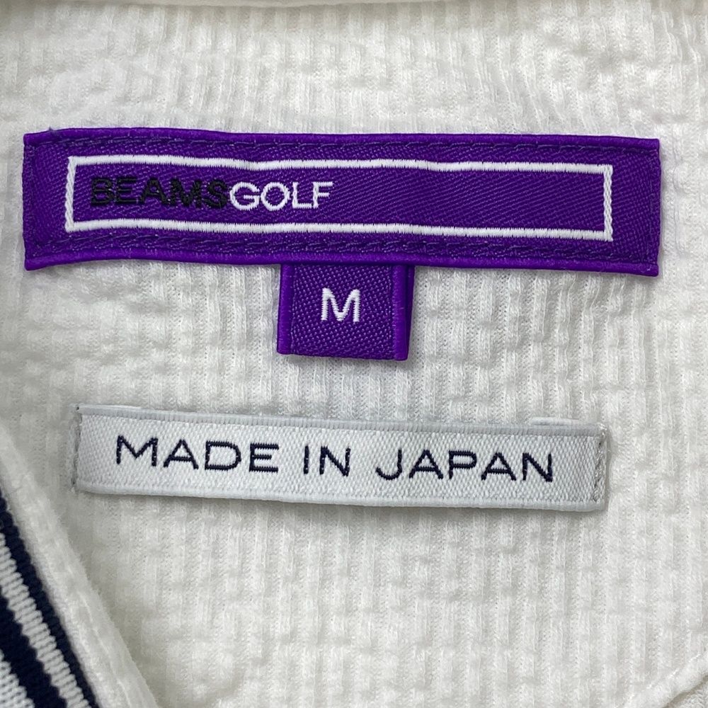 サイズ：M BEAMS GOLF ビームスゴルフ パープルレーベル 半袖
