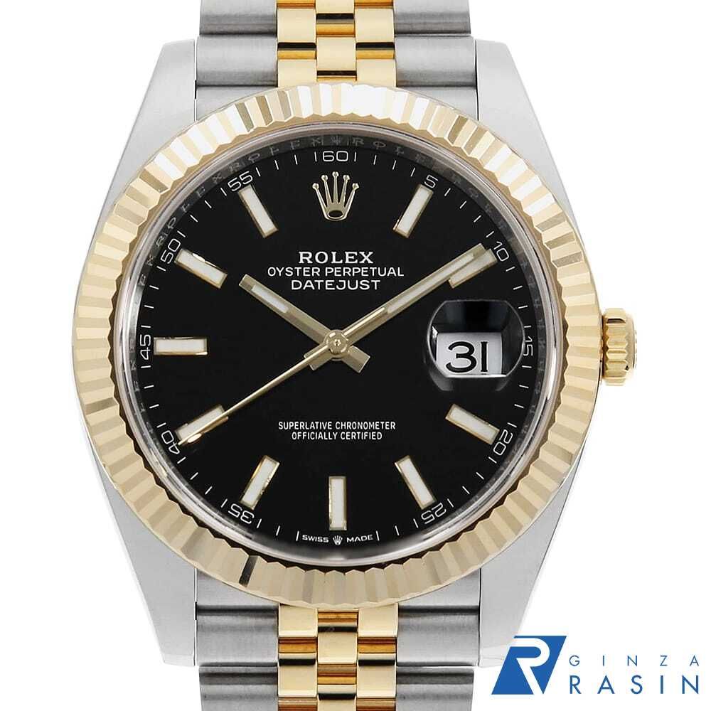 ロレックス デイトジャスト 126333 ブラック バー 5列 ジュビリーブレス ランダム番 中古 メンズ 1,131,900円