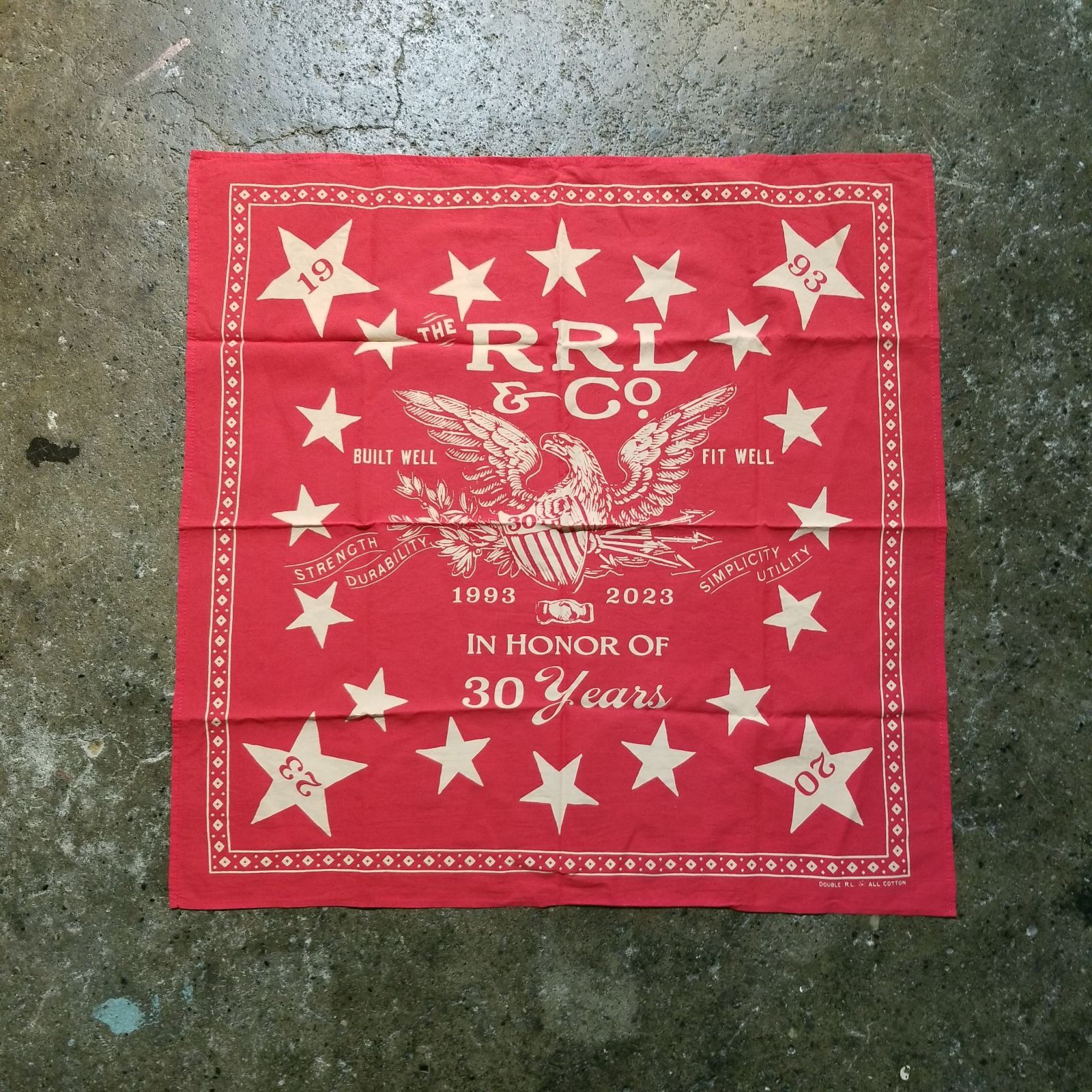 RRL 30th ANNIVERSARY BANDANNA Double RL ダブルアールエル 30周年 バンダナ Ralph Lauren ラルフローレン