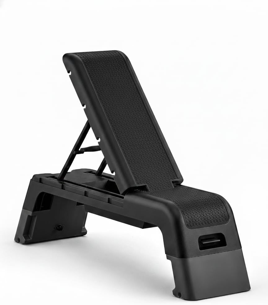 HIITデッキ ステップ台 トレーニングベンチ フラット/インクライン/デクライン ベンチ [組立不要] 高さ2段階調節可能 収納有り 16,240円