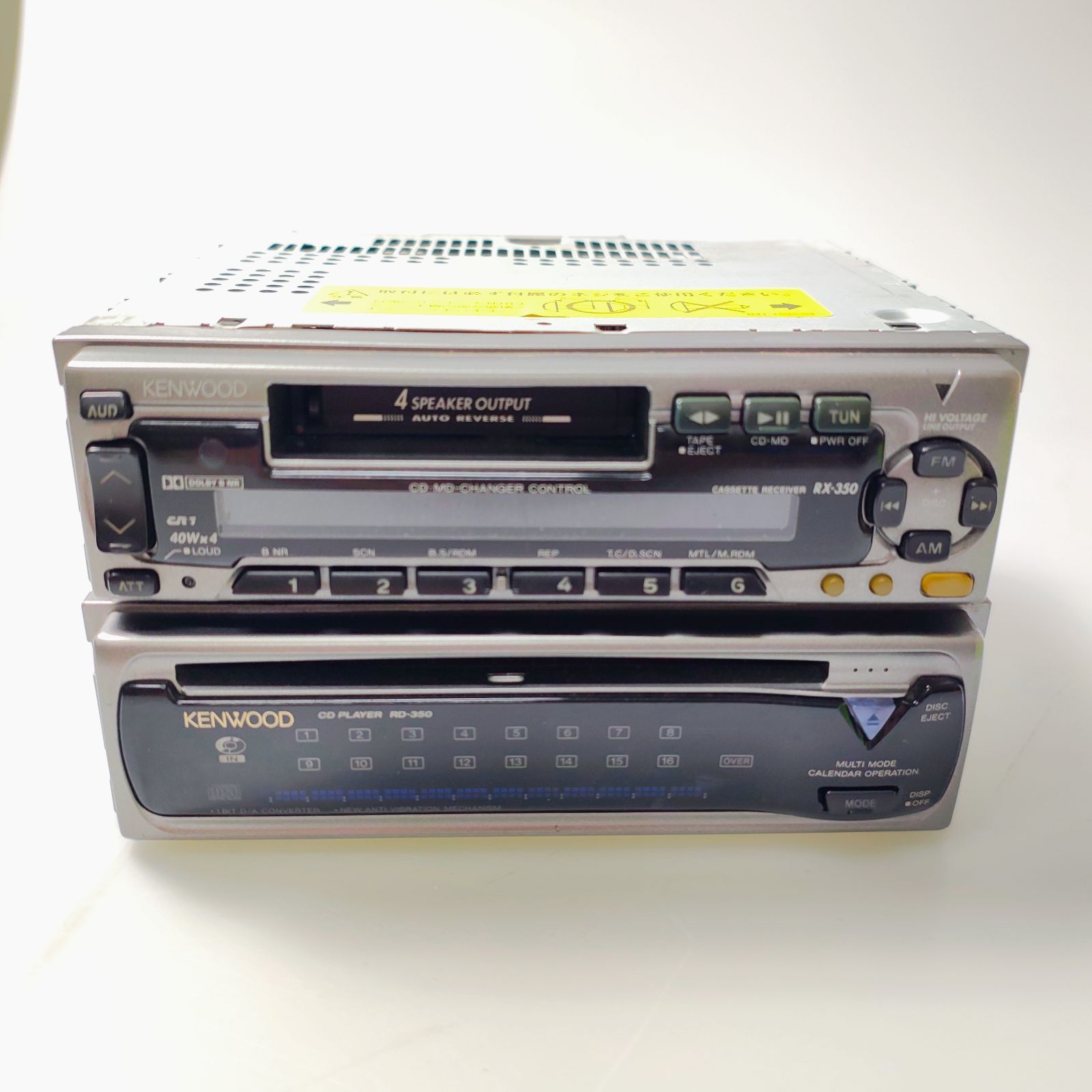 KENWOOD ケンウッド 1DIN+1DIN カーオーディオ CD カセットデッキ RX