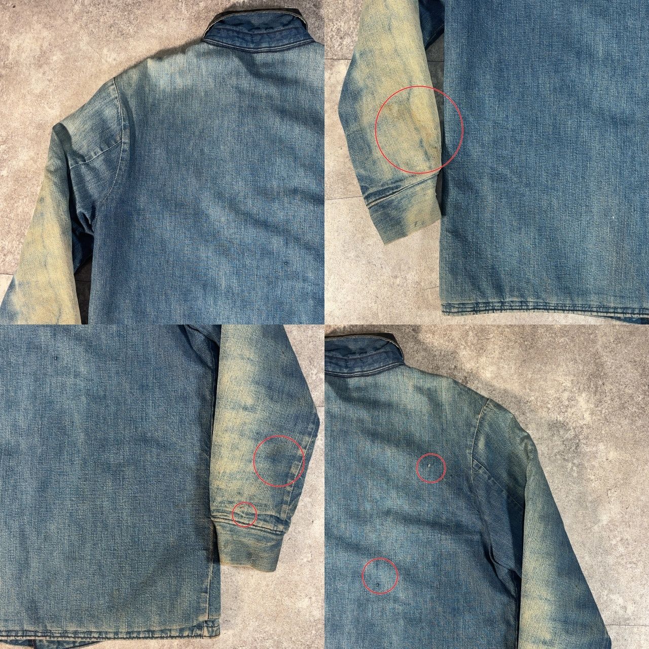 60's～ unknown デニムカバーオール ブランケットライナー 36程 ワーク