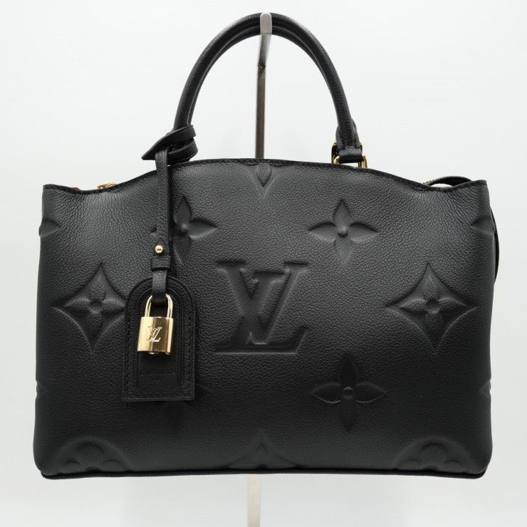 LOUIS VUITTON(ルイ・ヴィトン)プティ・パレ PM ハンドバッグ 2WAY ショルダーバッグ モノグラム・アンプラント ブラック ゴールド金具 レディース M58916【中古】