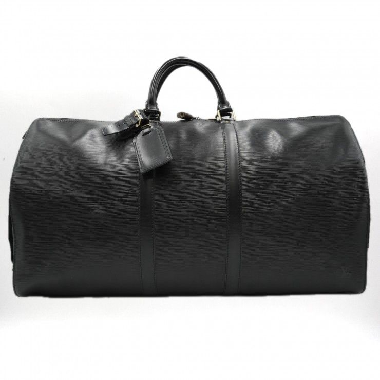 LOUIS VUITTON（ルイヴィトン）キーポル55 ヴィンテージ ボストンバッグ 旅行バッグ エピ ブラック レザー M42942【中古】