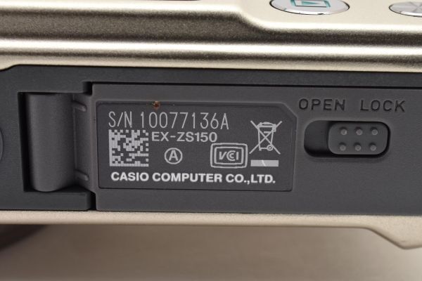 ☆極上品☆ CASIO カシオ EXILIM EX-ZS150 シャンパンゴールド【16.1