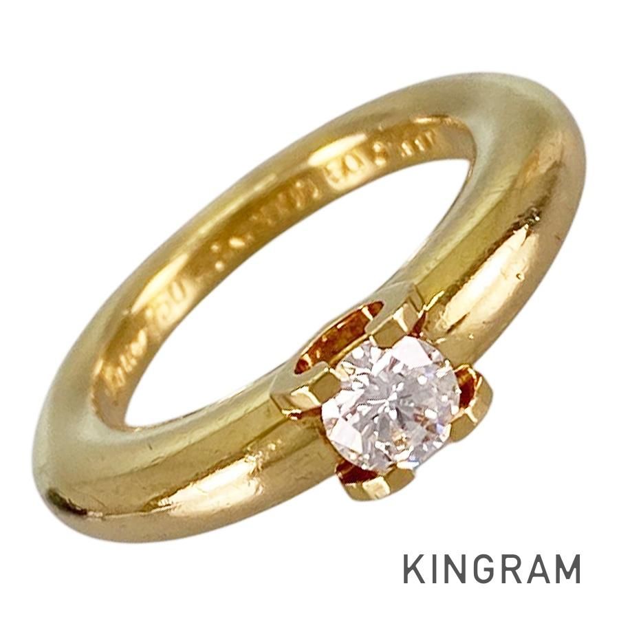 カルティエ Cartier C ドゥ カルティエ ソリテール K18YG ダイヤモンド 10号(50) リング sss【中古】