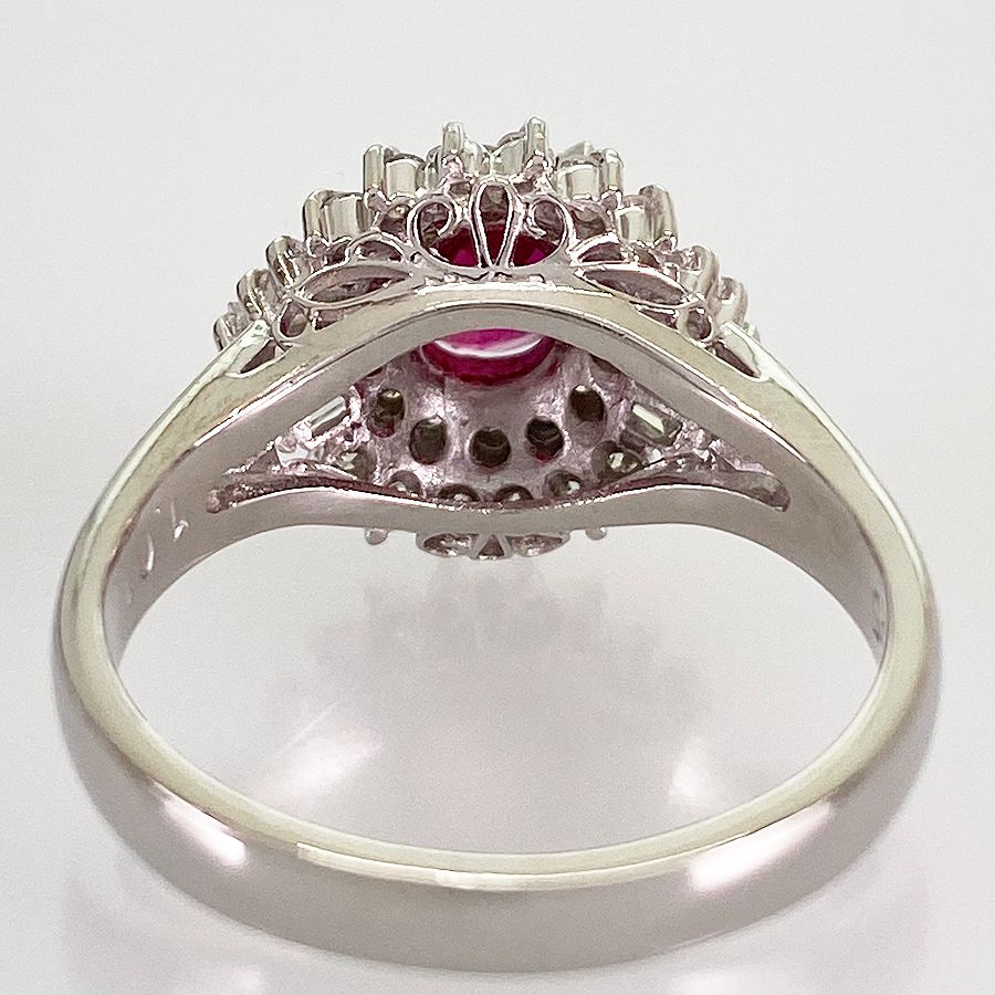 リング Pt900 ルビー 12.5号(52-53) sss【中古】