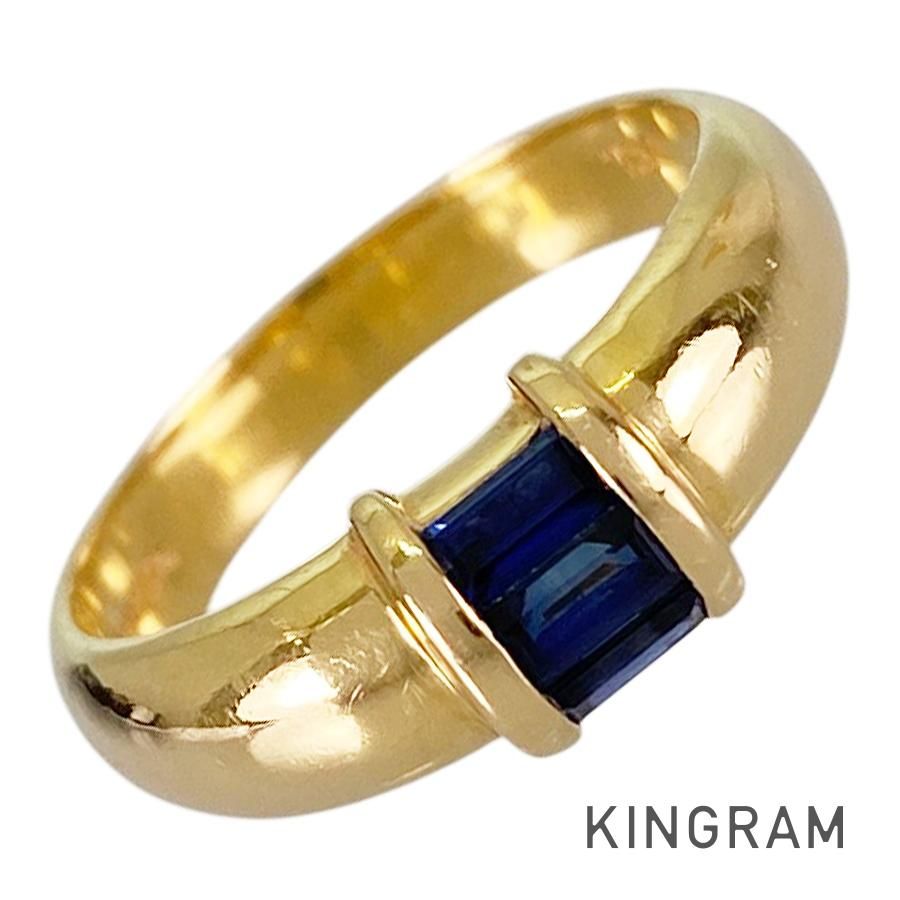 ティファニー TIFFANY&Co. スタッキングバンド K18YG サファイア 12号(52) リング sss【中古】