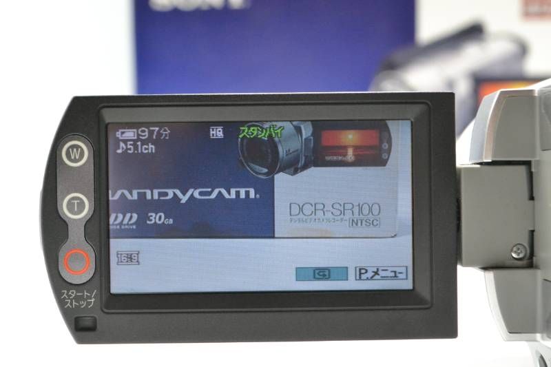□【極美品】ソニー SONY DCR-SR100 HDD 30GB デジタルビデオカメラ 元