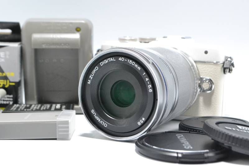 ■【美品】オリンパス OLYMPUS PEN E-PL7 40-150mm 望遠レンズキット ミラーレス一眼 シャッターカウント 3015回