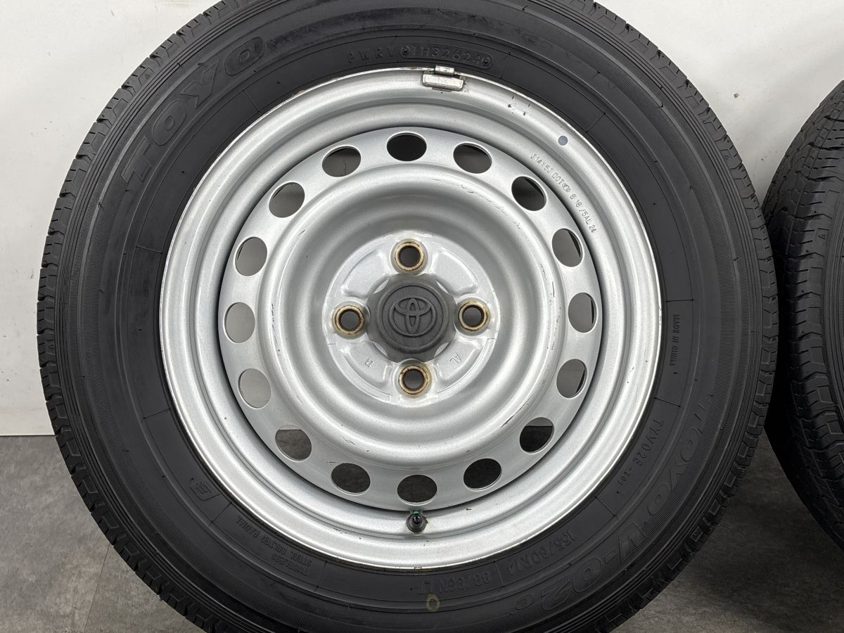 バリ溝】トヨタ プロボックス 純正 14in 5J +39 PCD100 トーヨー V02e 