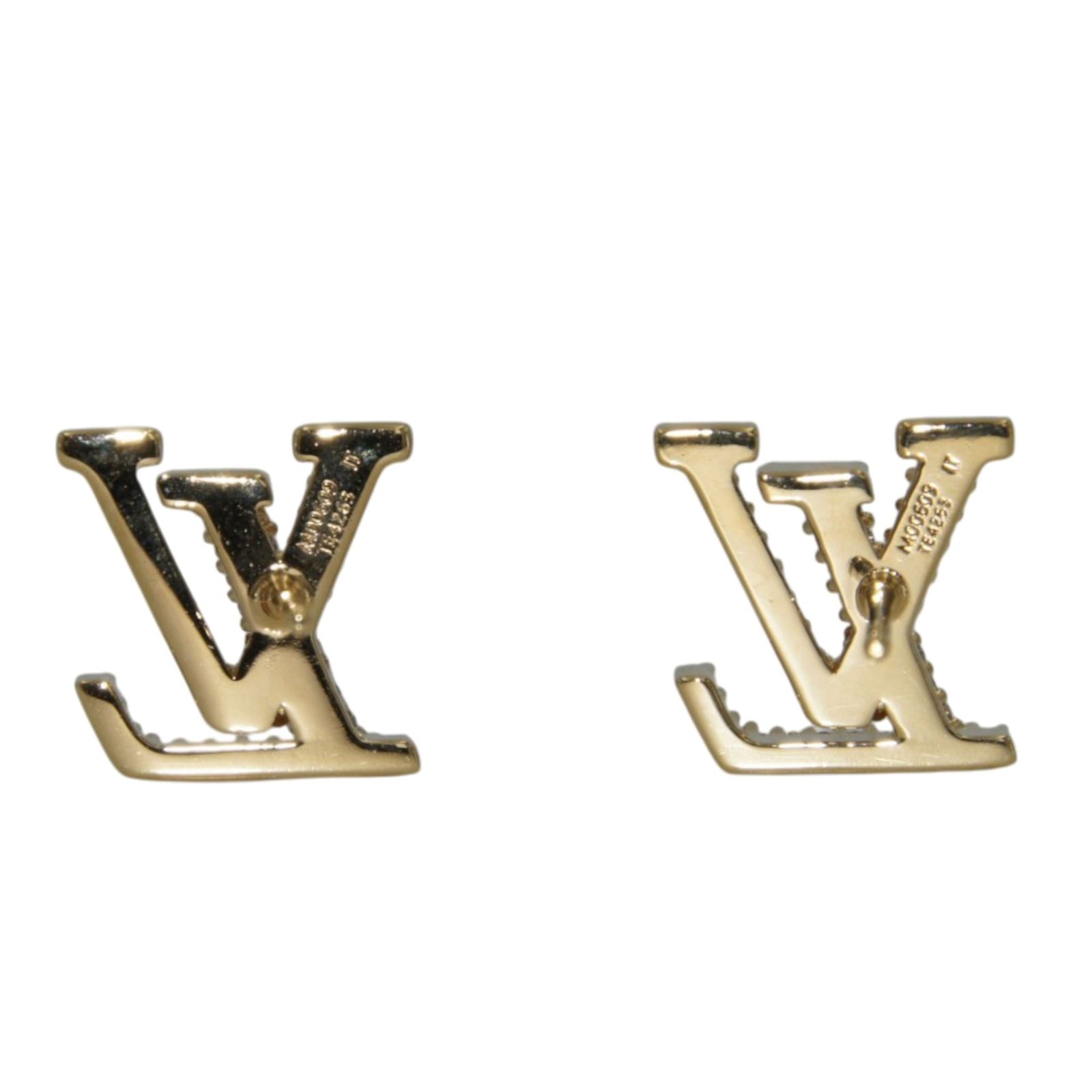中古】LOUIS VUITTON ルイヴィトン LVアイコニック ストラス ピアス