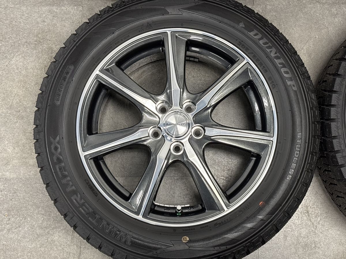 美品】ロフィーダ XT7 16in 6J +45 PCD100 ダンロップ ウィンター