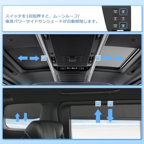 GIMUYA トヨタ 新型 アルファード 40系 ヴェルファイア 運転席増設ドアスイッチキット パワースライドドア バックドア 開閉スイッチ ALPHARD VELLFIRE AAHH4 AGH4 TAHA4 R5.6? 専用 純正交換 内装 カスタム パAR