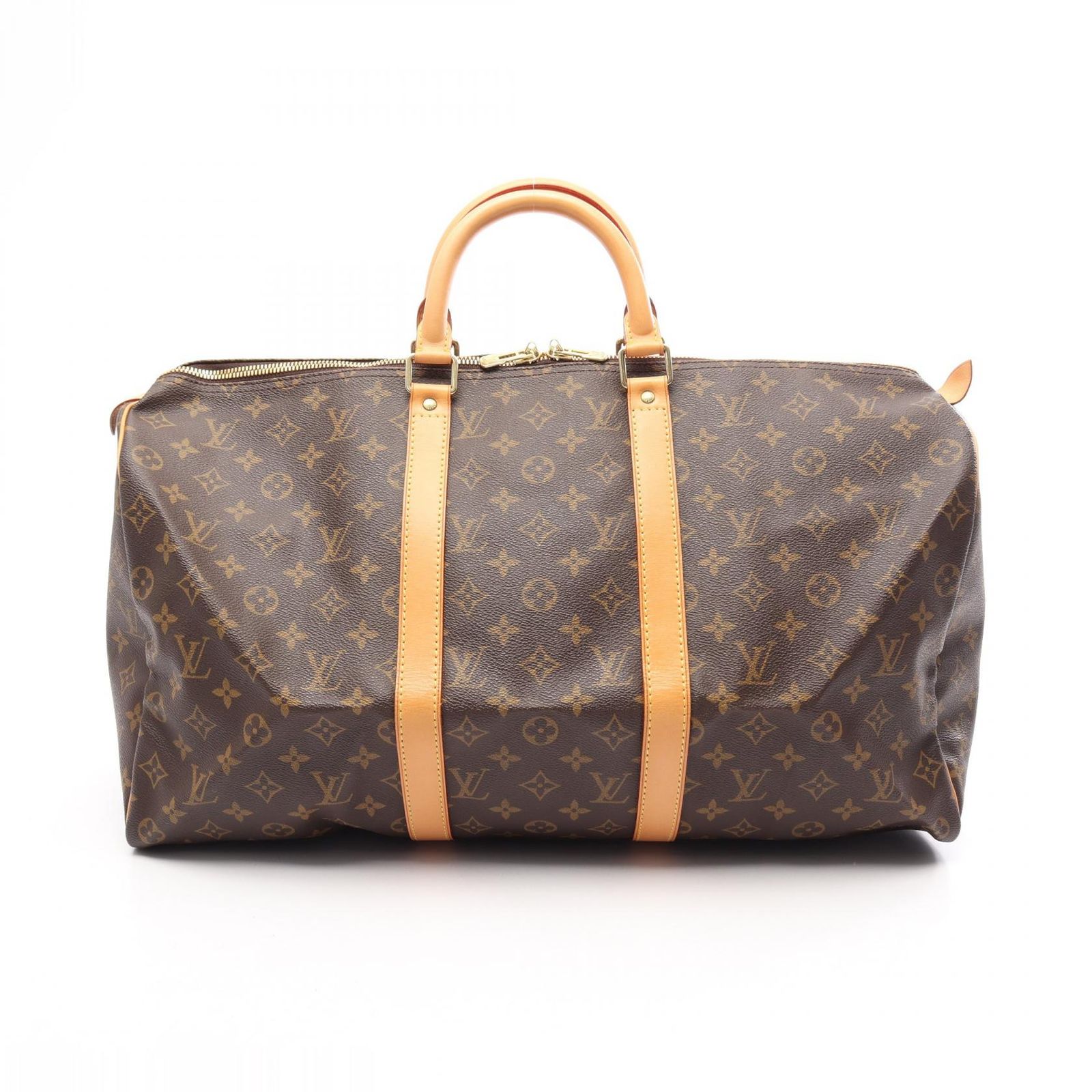 ルイ・ヴィトン LOUIS VUITTON ボストンバッグ キーポル50 M41426 PVCコーティングキャンバス レザー キーポル50 ユニセックス Used A 100,400円