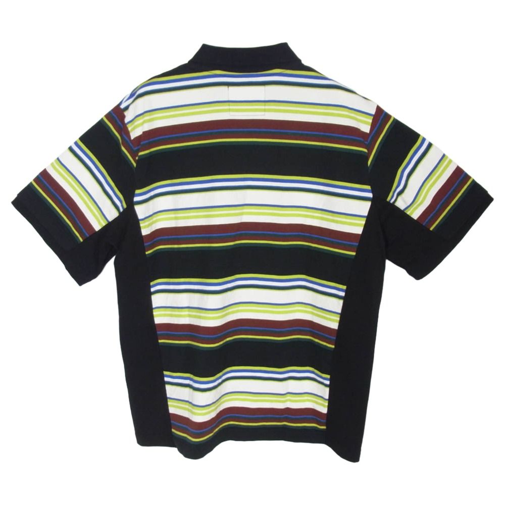 Sacai サカイ 26SS 26-04021M Stripe Cotton Jersey Polo Shirt