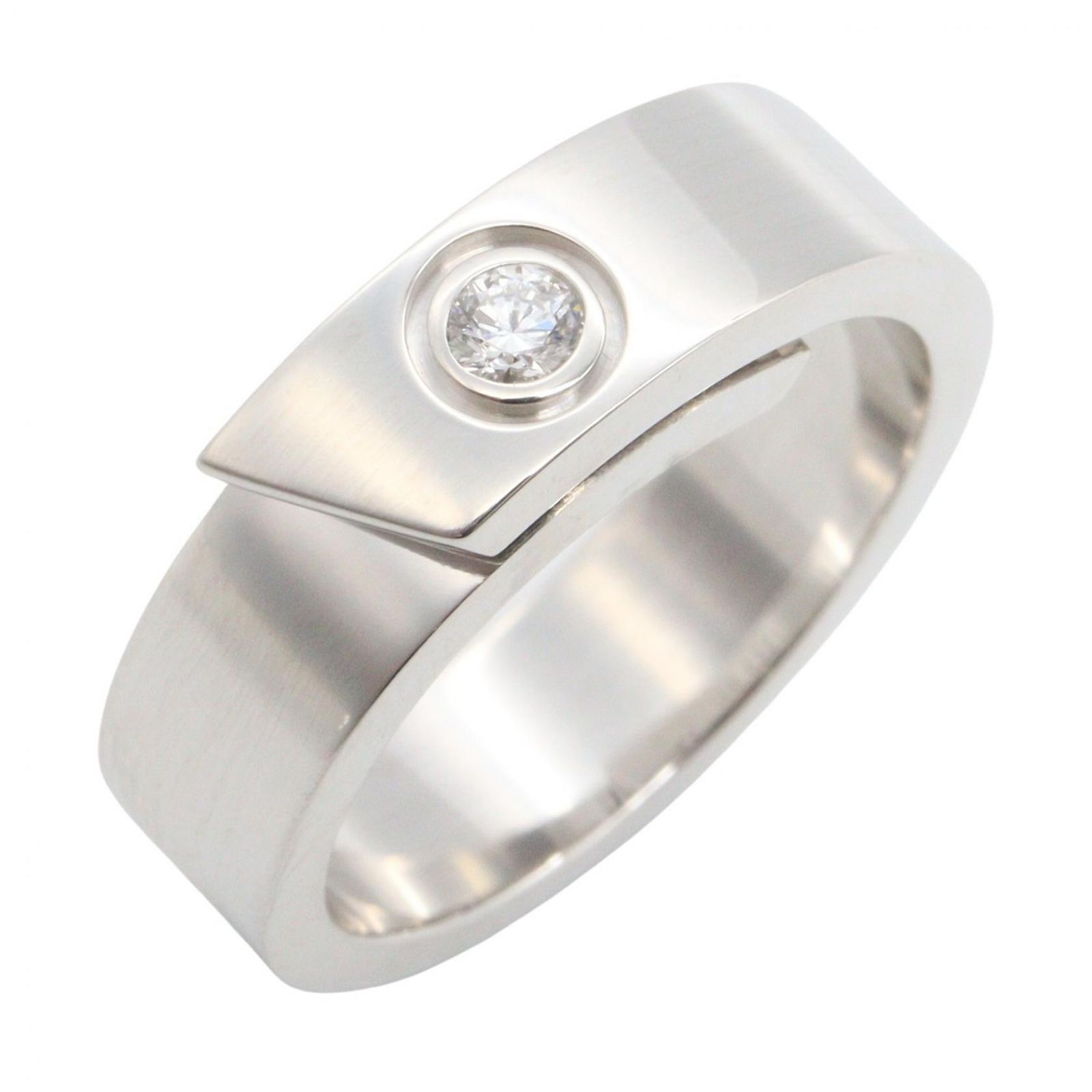 カルティエ CARTIER リング・指輪 アニバーサリー リング 1PD K18WG（ホワイトゴールド） ダイヤモンド アニバーサリー リング 1PD レディース Used A