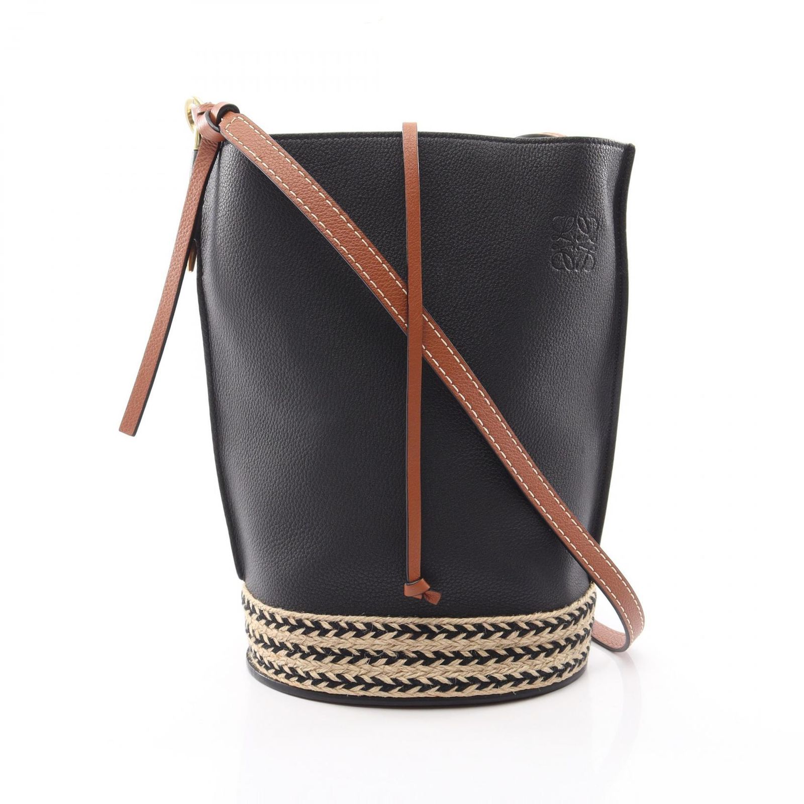 ロエベ LOEWE ショルダーバッグ GATE ゲート バケット ブラック 