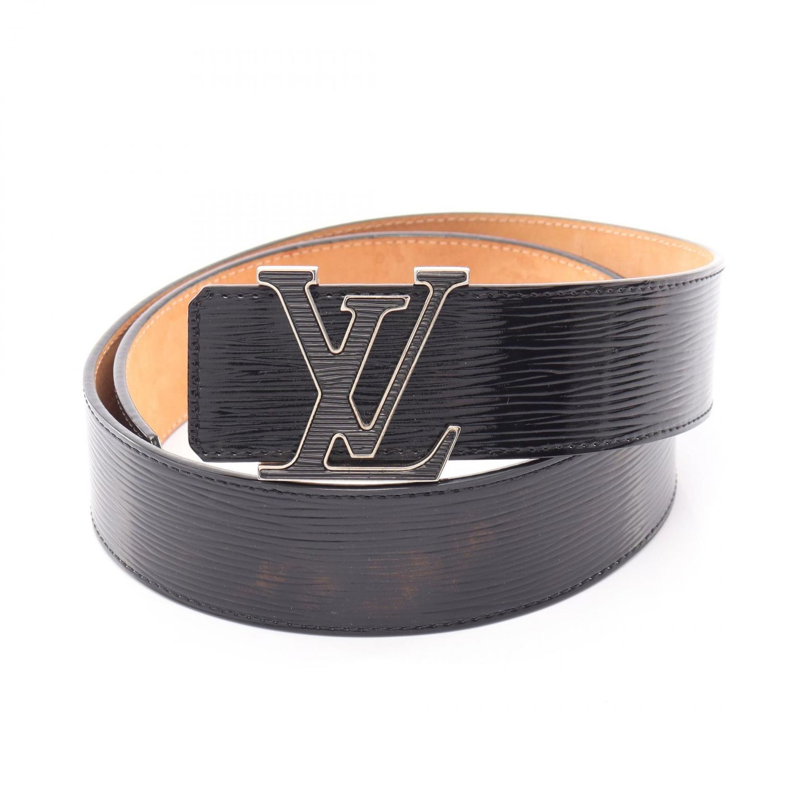 ルイ・ヴィトン LOUIS VUITTON ベルト サンチュール LVイニシアル エピ ノワール M9830 ブラック レザー サンチュールLVイニシアル レディース Used B 27,820円