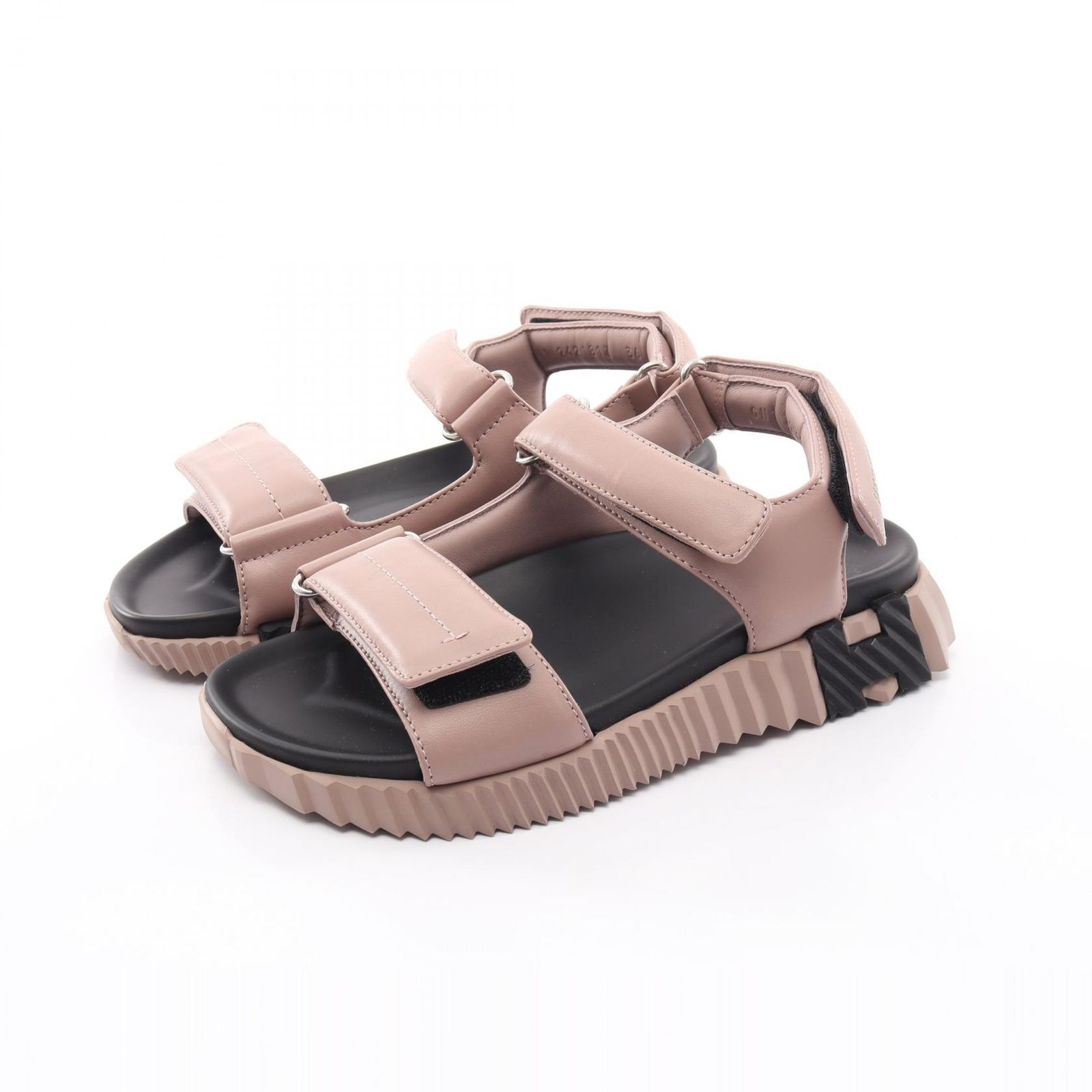 エルメス HERMES サンダル ジュニア 242181Z レザー ジュニア サンダル レディース Used A