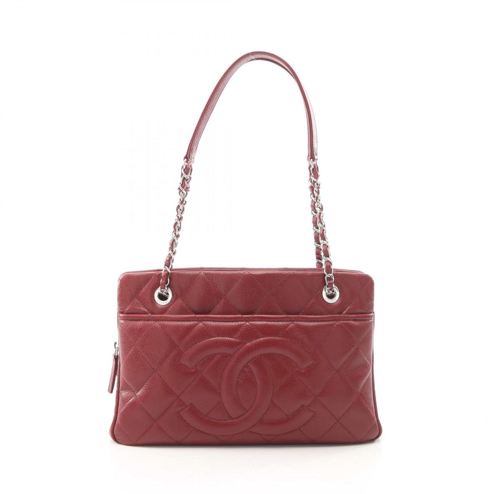 シャネル CHANEL トートバッグ マトラッセ A67294 ワインレッド