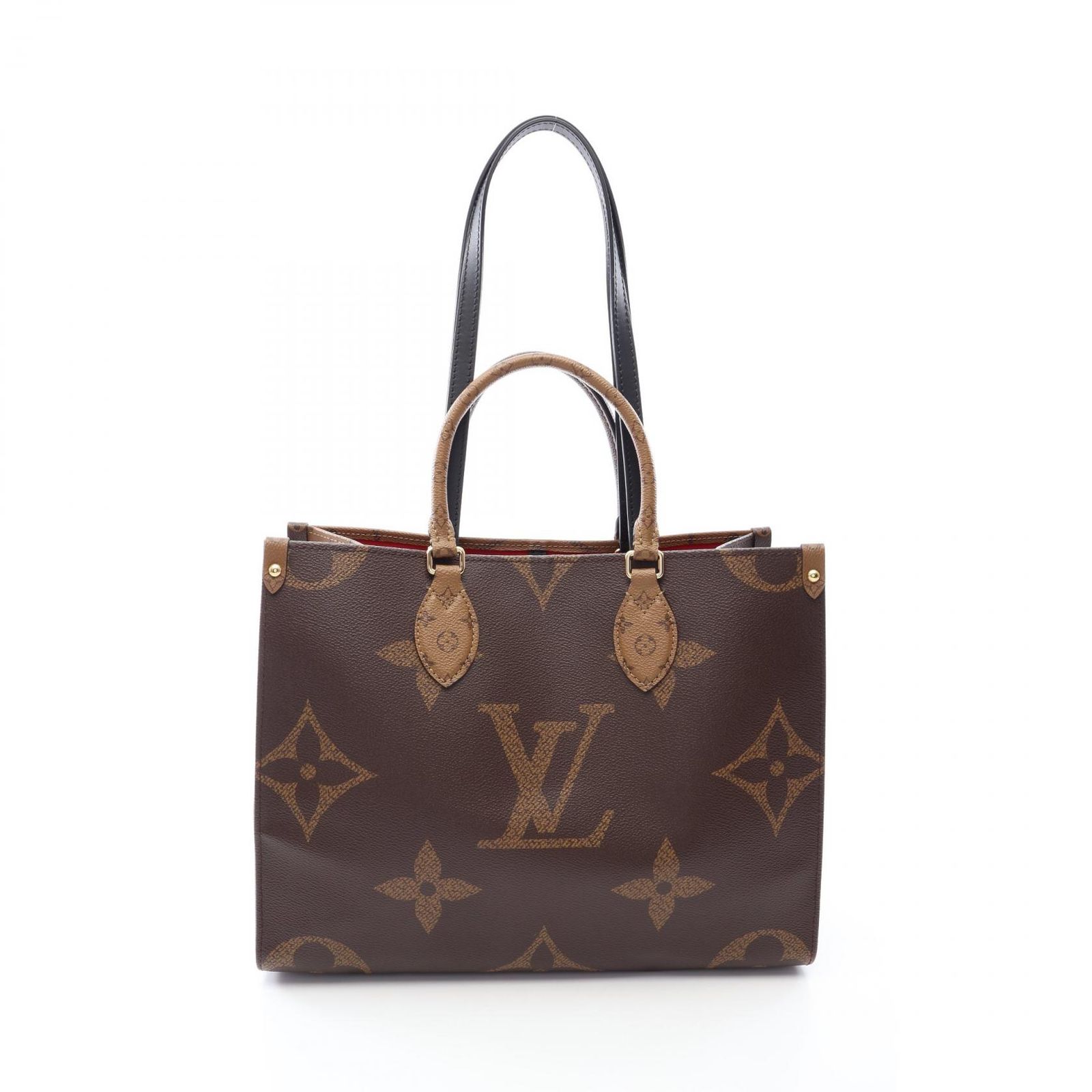 ルイ・ヴィトン LOUIS VUITTON トートバッグ オンザゴーMM M45321 PVCコーティングキャンバス レザー オンザゴーMM レディース Used B