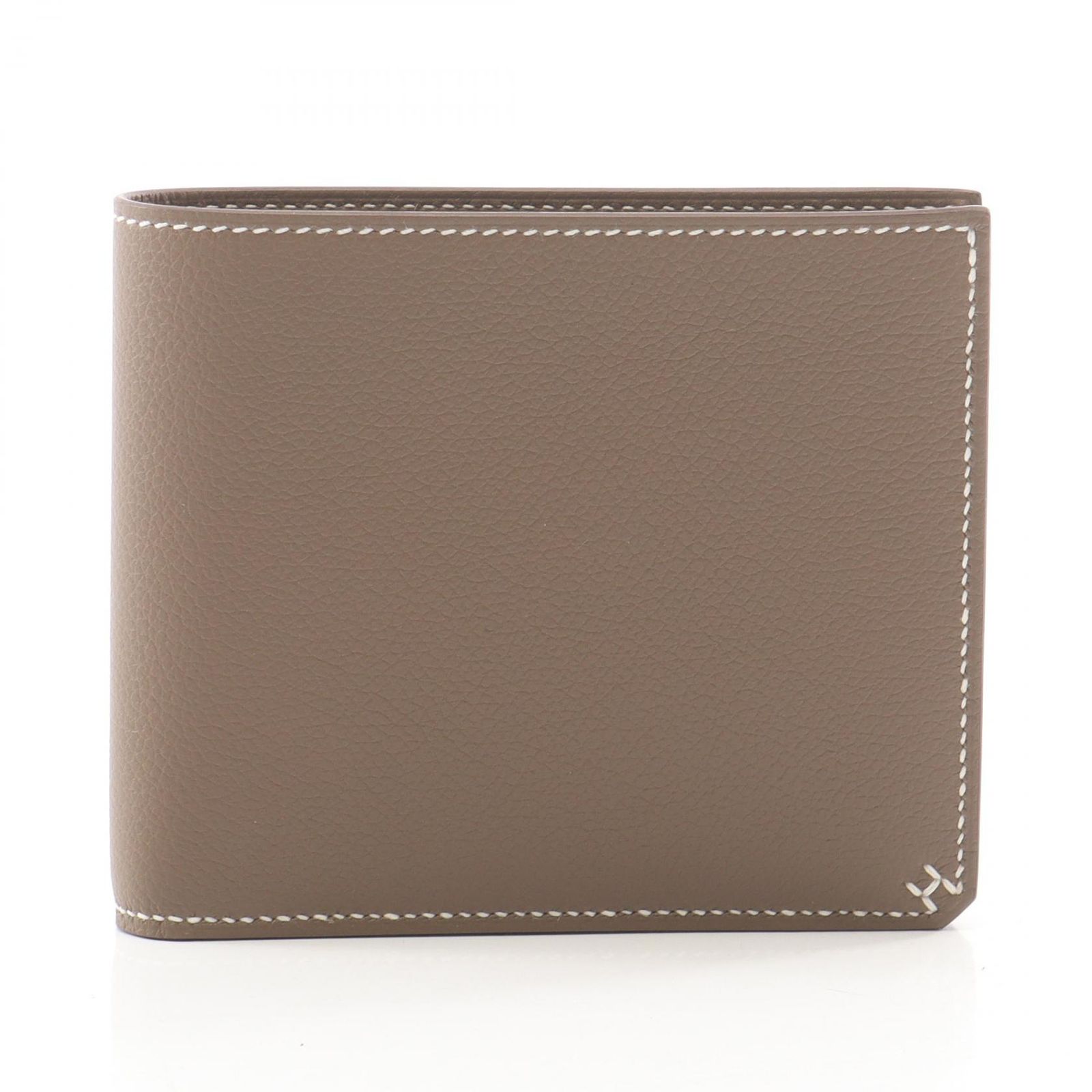 エルメス HERMES 二つ折り財布 Hセリエ コンパクト カラーフィル エトゥープ H084594CK18 エトゥープ その他 Hセリエ コンパクト カラーフィル エトゥープ レディース