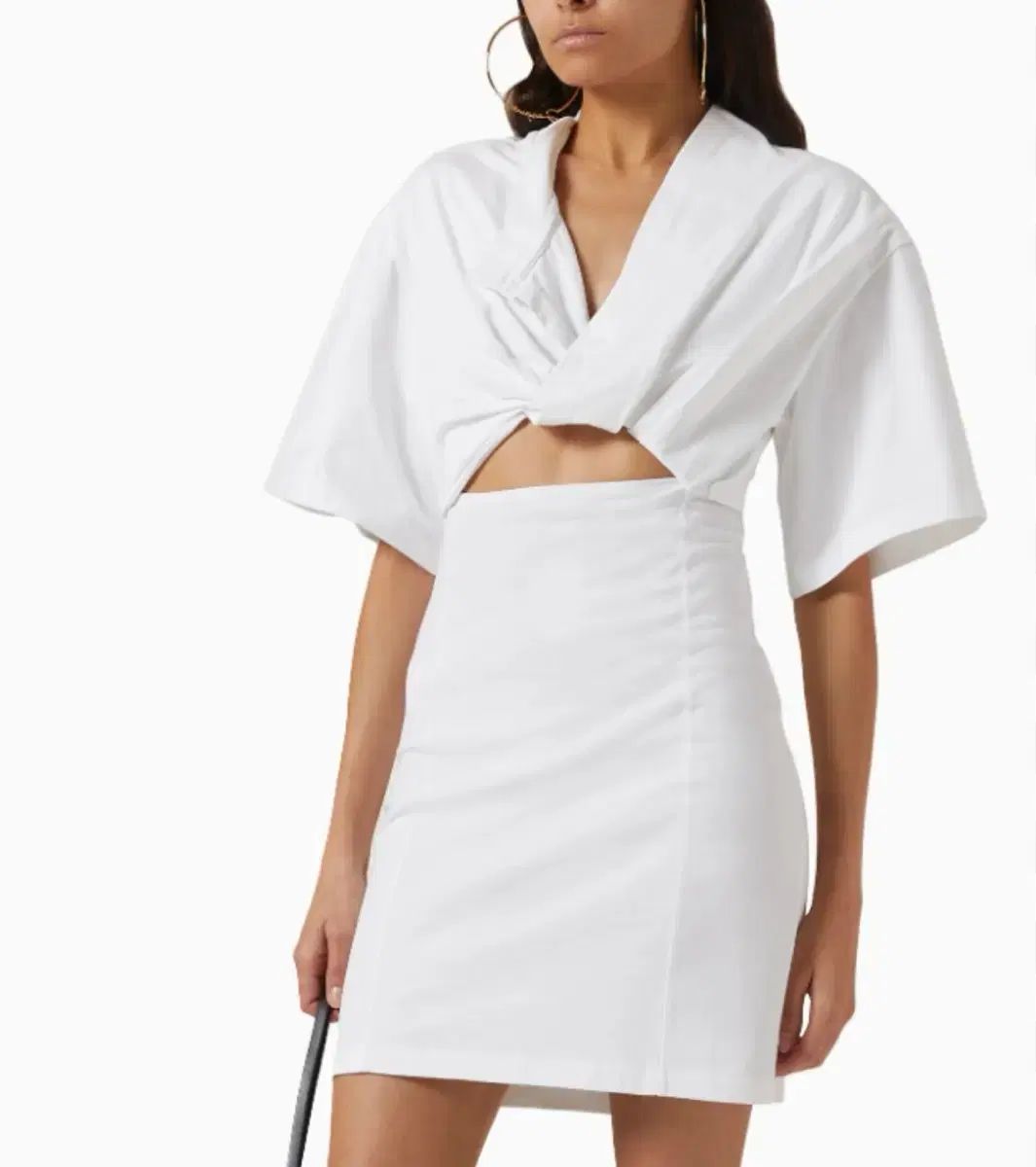 JACQUEMUS ジャックムス 白 クロップド シャツ