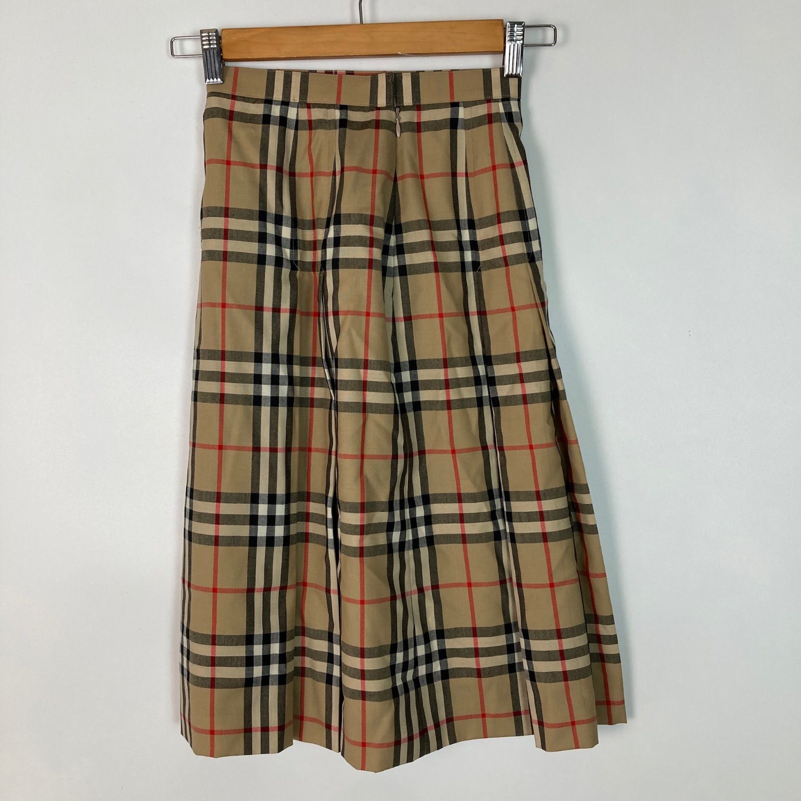 タグ付き BURBERRY ノバチェック柄プリーツスカート レディース