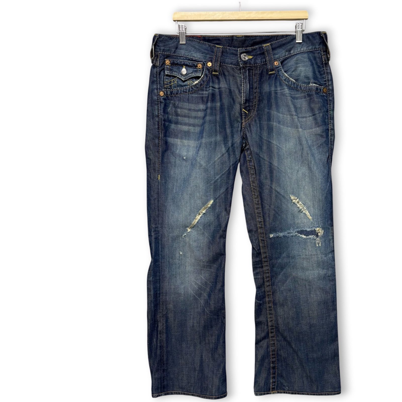 トゥルーレリジョン TRUE RELIGION USA製 コットン100% デニム 