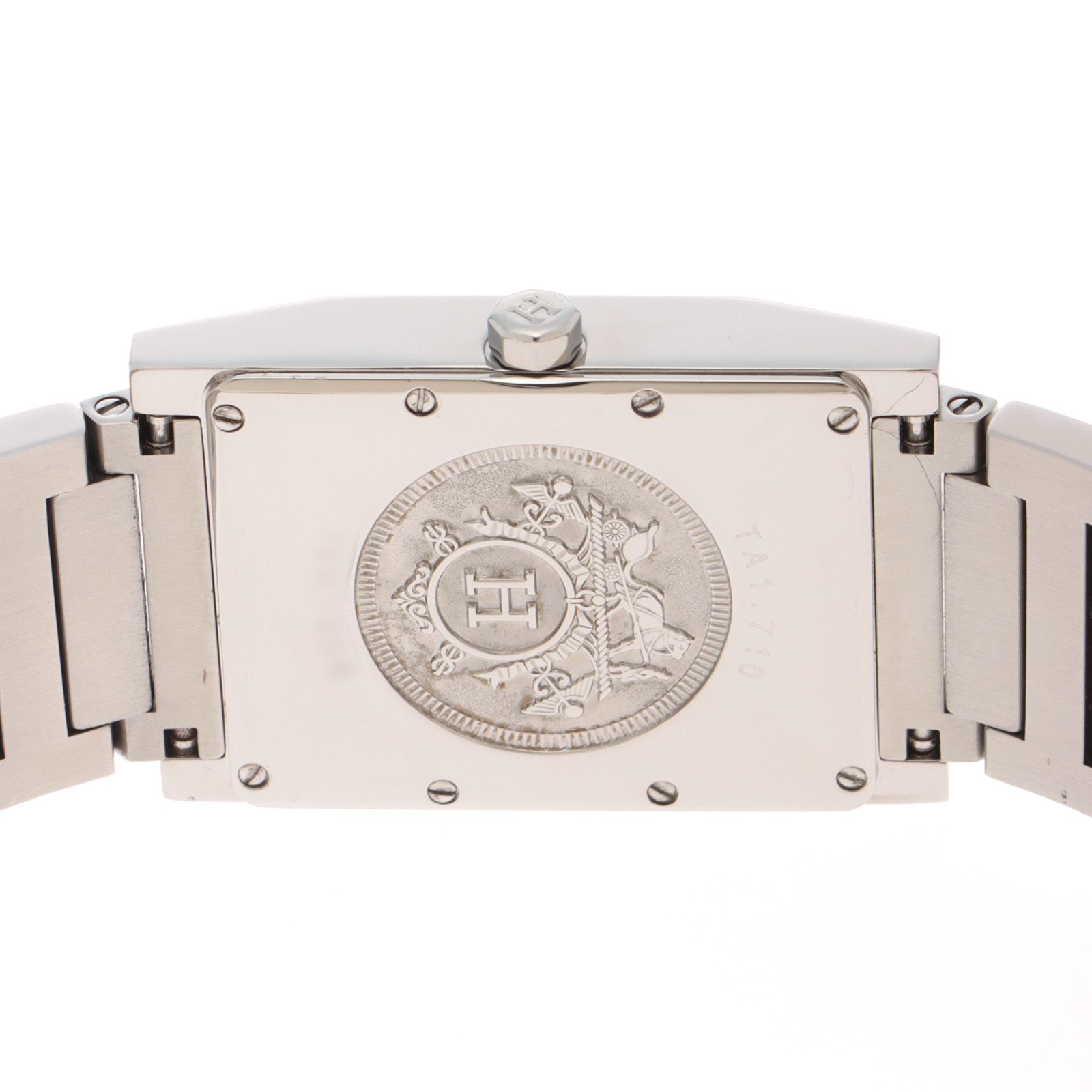 HERMES エルメス タンデム TA1.710 腕時計 ステンレス グレー メンズ