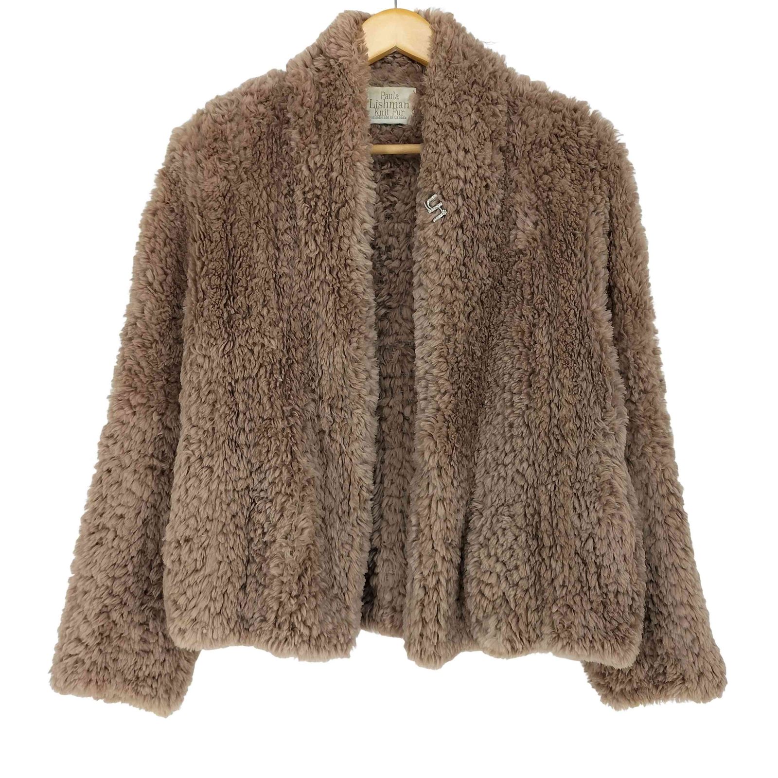 ユーズドフルギ USED古着 paula lishman ニット ファーコート レディース M 12,945円