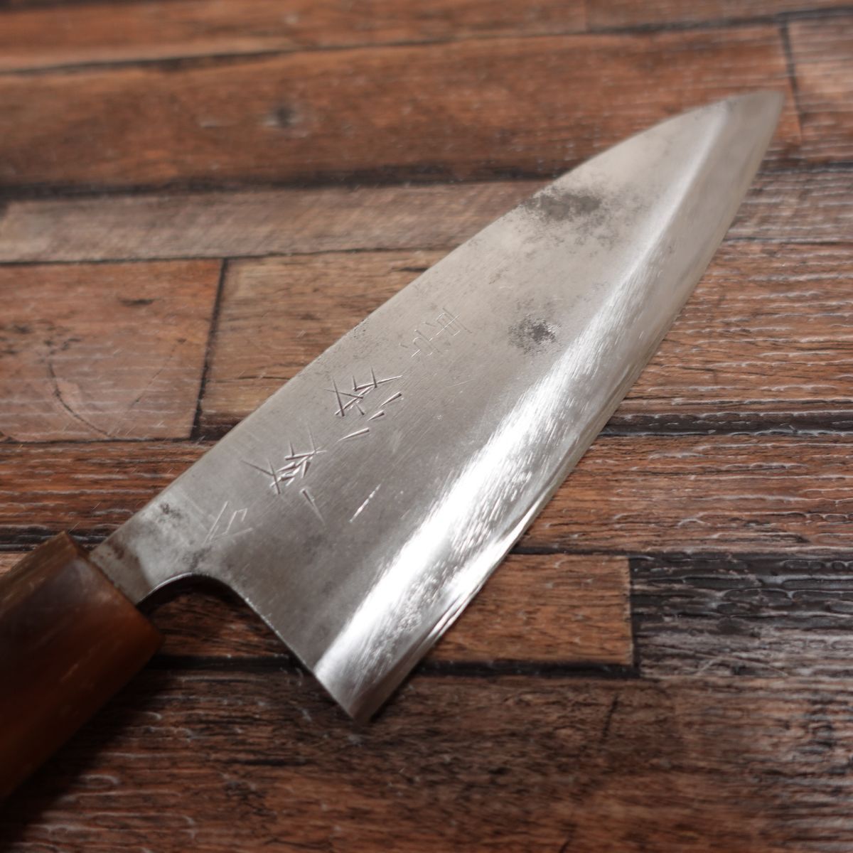 杉本 出刃包丁 研ぎ済 水牛柄 小出刃包丁 アジ切り 東京杉本 135mm