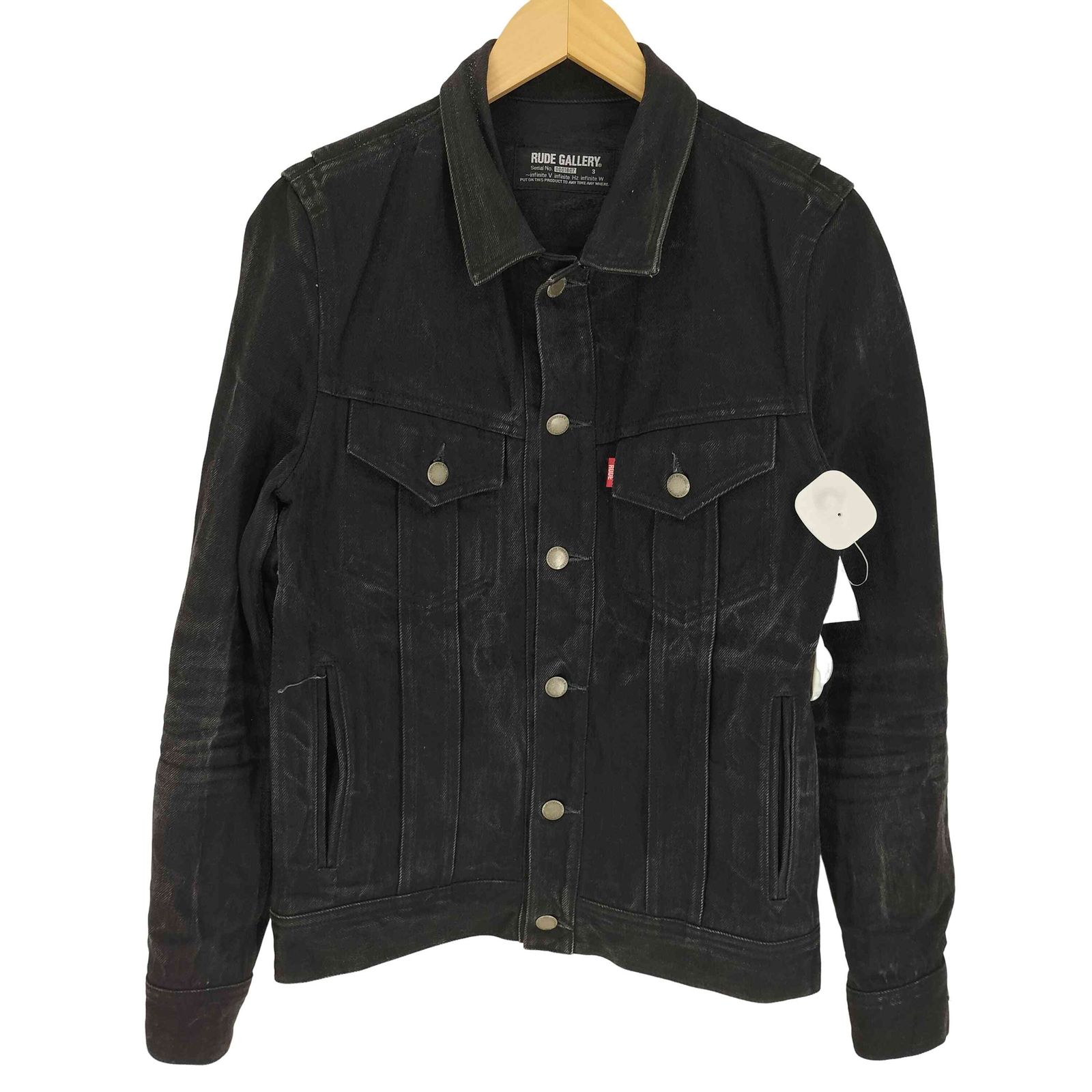 ルードギャラリー RUDE GALLERY RIGID TYPE-1 DENIM JKT ブラック デニム トラッカー ジャケット メンズ JPN:3