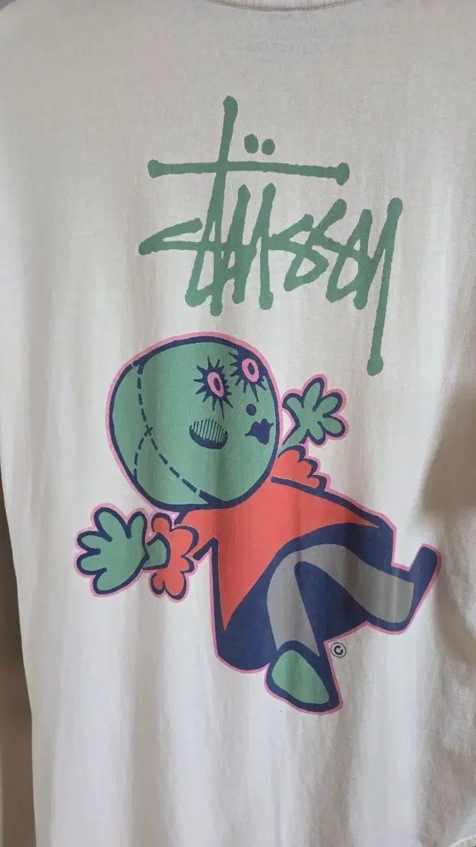 STUSSY ピグメント ドーリー 半袖 白