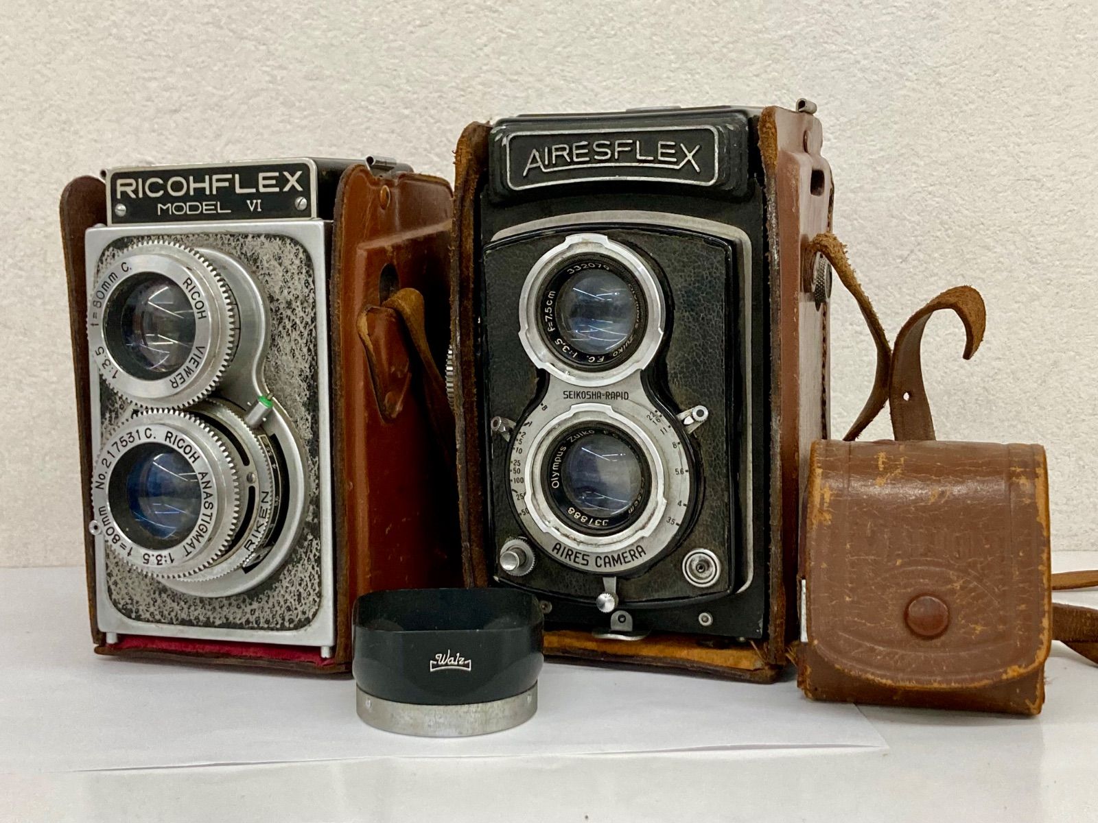 ジャンクカメラレンズ RICOHFLEX AIRESFLEX 75☆二眼レフカメラ まとめ