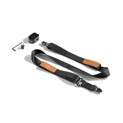 SmallRig 軽量ショルダーストラップ（DJI RS 4 / RS 4 Pro/RS 4 Mini/RS 3 / RS 3 Pro/RS 3 Mini/RS 2 用、アップグレードされた QD バックル付き、スリングハンドル対応） - ブラック5362Ju
