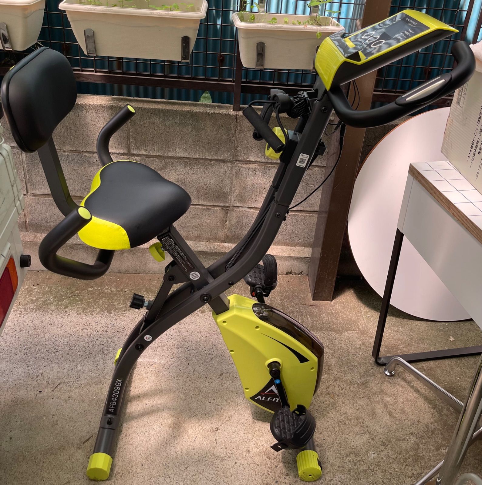【美品】アルインコ コンフォートバイクII AFB4309GX | 折りたたみ式 フィットネスバイク