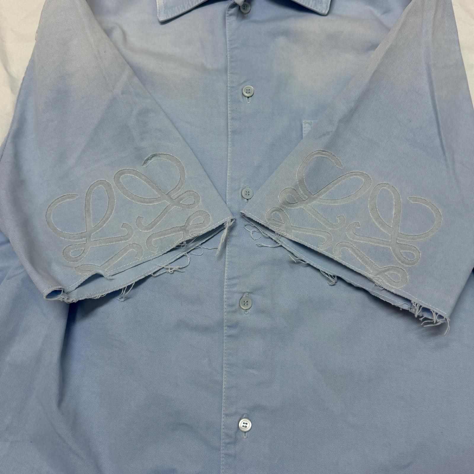 国内正規 LOEWE Anagram Short-Sleeve Shirt アナグラム刺繡半袖シャツ
